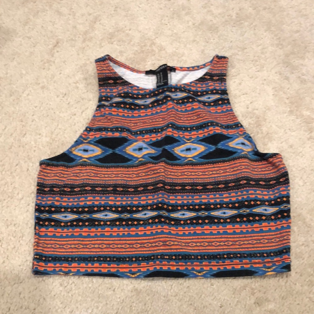 Printed Crop Top